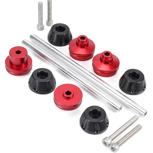 Moto Front Axle Fork Crash Slider Swingarm Spools Stand for Ducati 1199 1299 for Panigale V4 V2 for Multistrada 1200 (Color : Front Black)