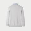 HLA Men's Thermal Jacquard Pullover with Shirt Collar