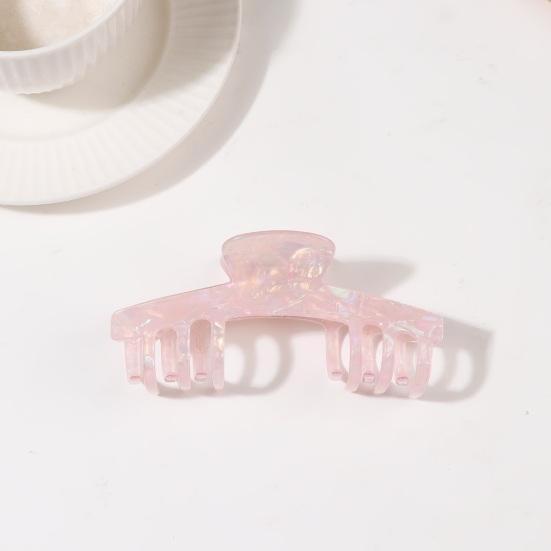 Haarkralle Hohl Design Anti-Rutsch-Zähne Hinterkopf Duschclip Leicht Mittlere Größe Hai-Haarkralle Vielseitiges Haaraccessoire