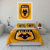 Wolf Logo with "Wolves". Bedding Sets Duvet Cover Sets Duvet Covers Pillowcases(1 * Duvet Cover 2 * Pillowcases, Without Duvet Insert)