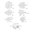 Resin Coaster Molds Set Coaster Silicone Molds Ocean Creature Shaped Epoxy Resin Molds for Resin Casting DIY Cup Pads