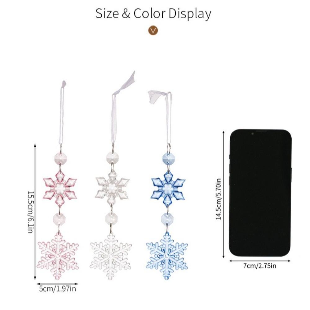 New Snowflake Christmas Tree Ornament Creative Acrylic Christmas Gifts Pendant New Year Pendant Christmas Decorations