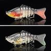 5Pcs Bionic Swimming Baits with Treble Hooks Realistic Looking Bright