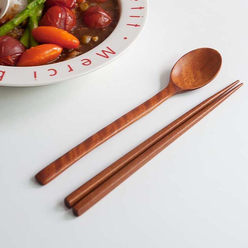 Nicott Wood 4-Piece Small Spoon Set Basic