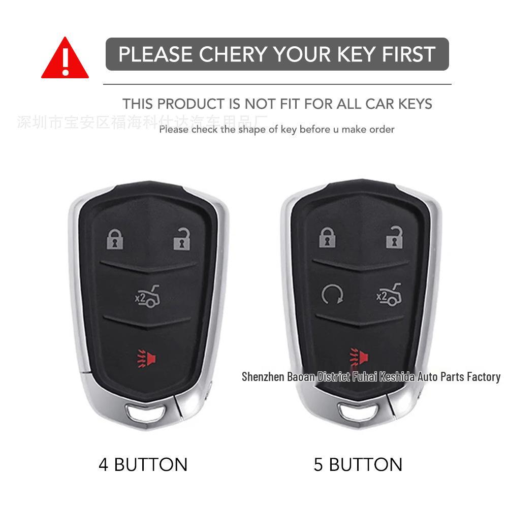Cadillac XT5 XT4 XTS CT6 SRX ATSL XT6 Silicone Key Case Cover
