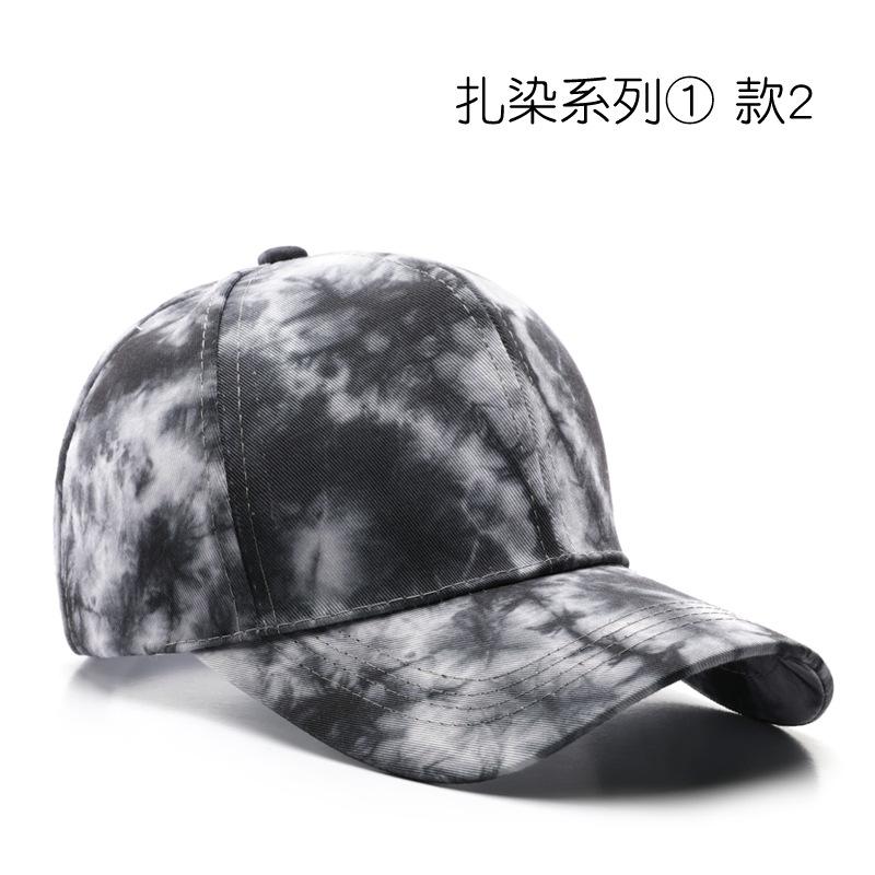 Tie Dyed Baseball Cap Men Women Summer Cotton Sunhat Unisex Outdoor Sports Snapback Running Fishing Travelling Baseball Hat