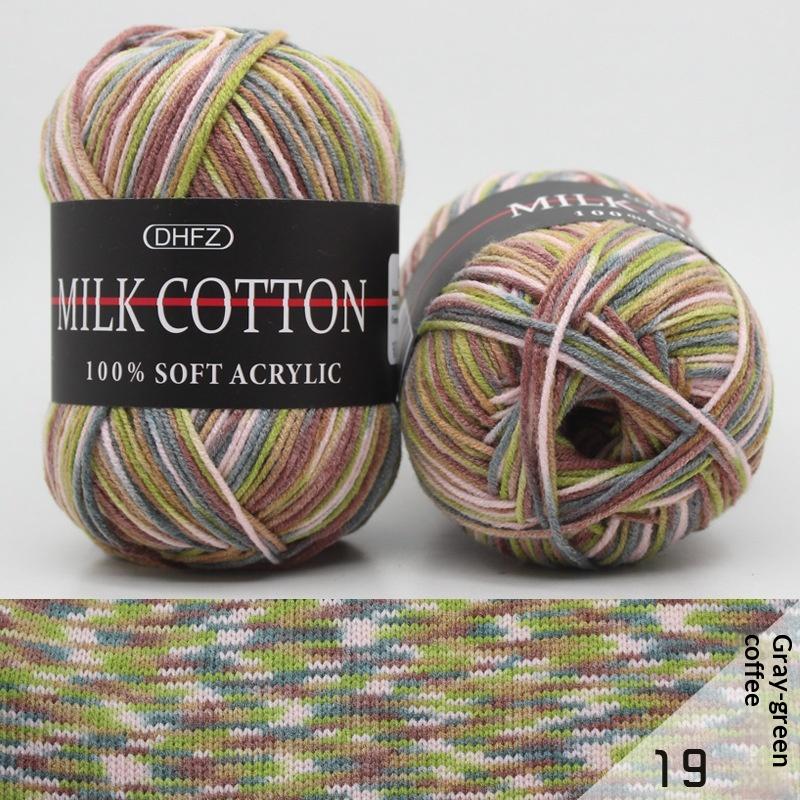 Milk Acrylic Yarn Crochet Yarn For Knitting Wool Yarn Hand Knitted Yarn To Knit Blanket Crocheted Thread