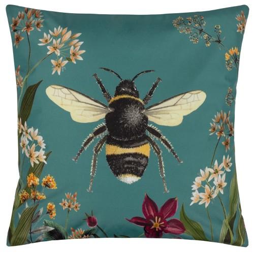 Wylder Midnight Garden Bee Outdoor Cushion Cover