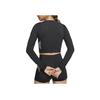 Nike Casual Training Crew Neck Long Sleeve T-Shirt Women Tops Black BV4135-010