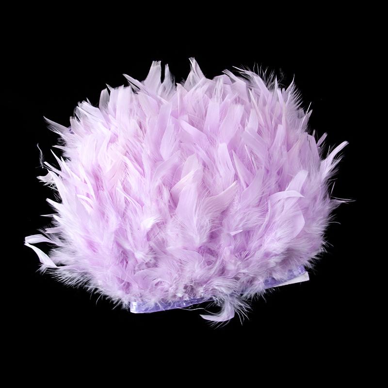 1Yards Dyed Turkey Feathers Trim Crafts Ribbon 10-15Cm White Feather Fringe For Wedding Dress Decor Sewing Accessories Plumas