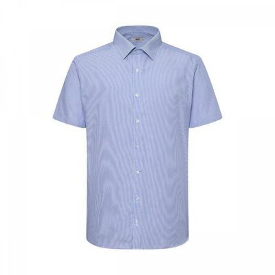 Men S pinStripe Regular Fit Short Sleeve Shirt dmS3ShdS124b1