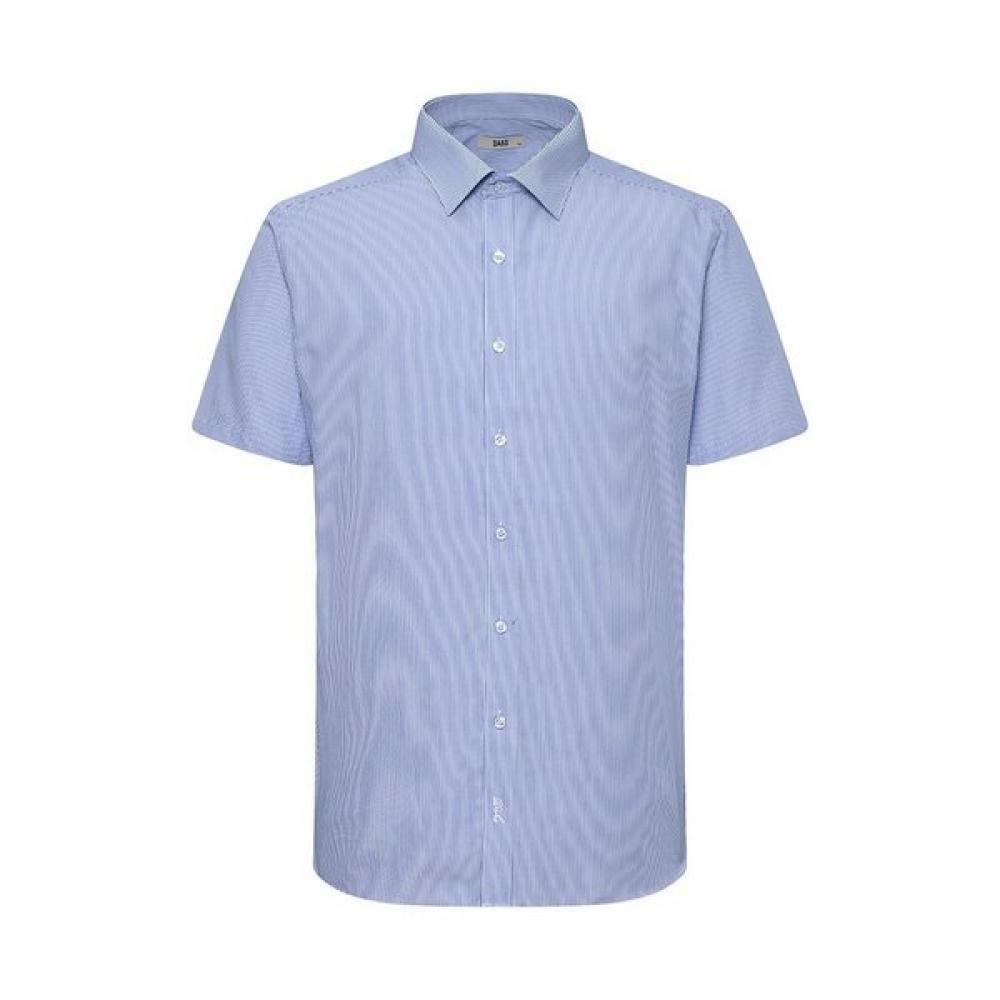 

DakS Men S pinStripe Regular Fit Short Sleeve Shirt dmS3ShdS124b1 Blue/095