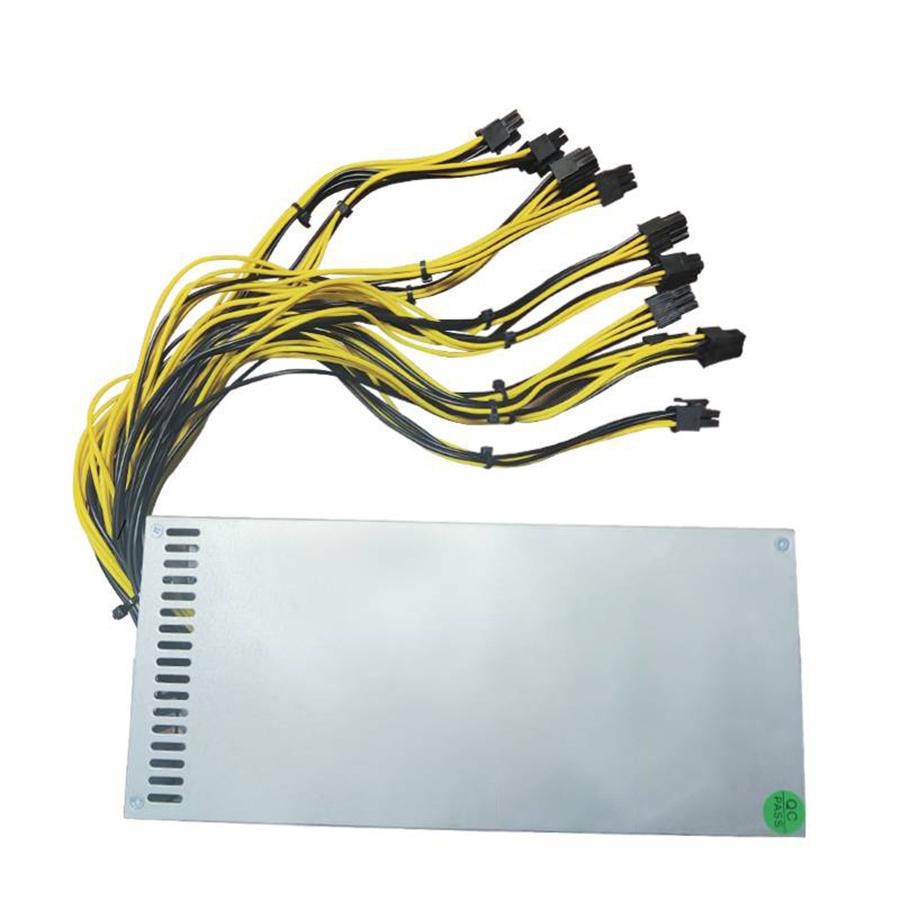1800w GPU PSU Mining Power Supply Server for Ethereum BTC 10x6PIN 2U 175-240v
