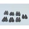 Natural Black Fossil Coral Matched Pair Pear Cabachon Gemstone 07 Pair Lot C-2686