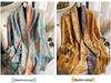 Liu Yifei-Inspired Retro Bluebird Cashmere Scarf - Thick, Warm, Ethnic Style Women's Winter Neck Warmer