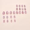 Temperament cat eye charm purple love bow ins wind removable manicure press on nails