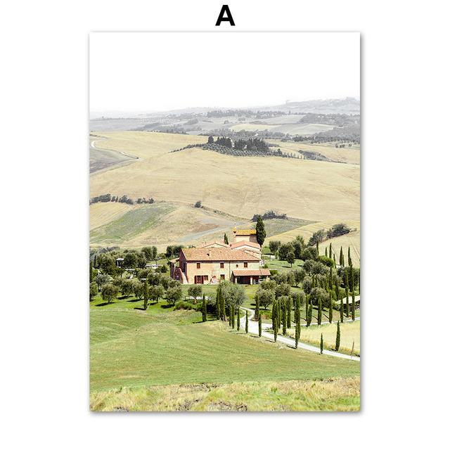 

Сельский пейзаж, горный луг, подсолнечник, настенная живопись на холсте, плакаты на скандинавскую тему и принты, настенные панно для декора гостиной 21cm×30cm NoFrame