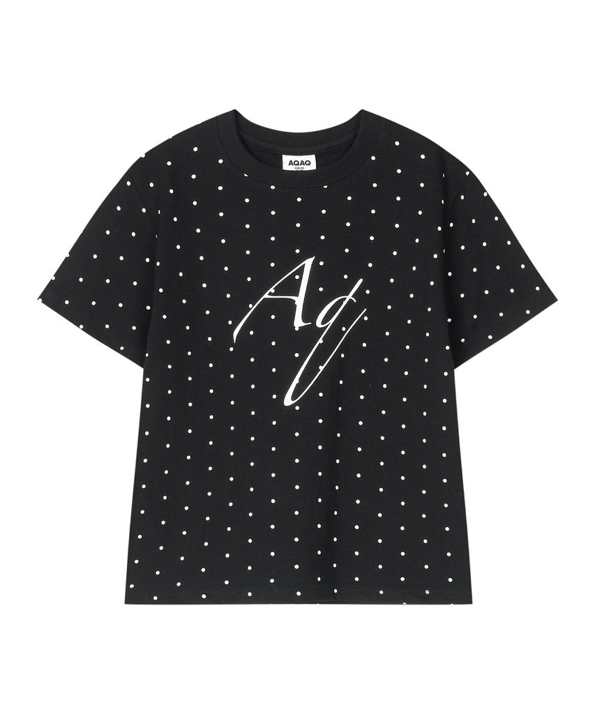 Eikyueikyuhauseukeulleob Dot Aq T-Shirt [Black]