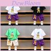 Stylish Summer Boys Short Sleeve Outfit Adorable Cartoon Two Piece Set For Kids
