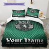 Name Custom Sporting CP Pattern Bedding Set Quilt Cover Pillowcase Home Decor Gift (1 * duvet cover + 2 * pillowcase, without core)