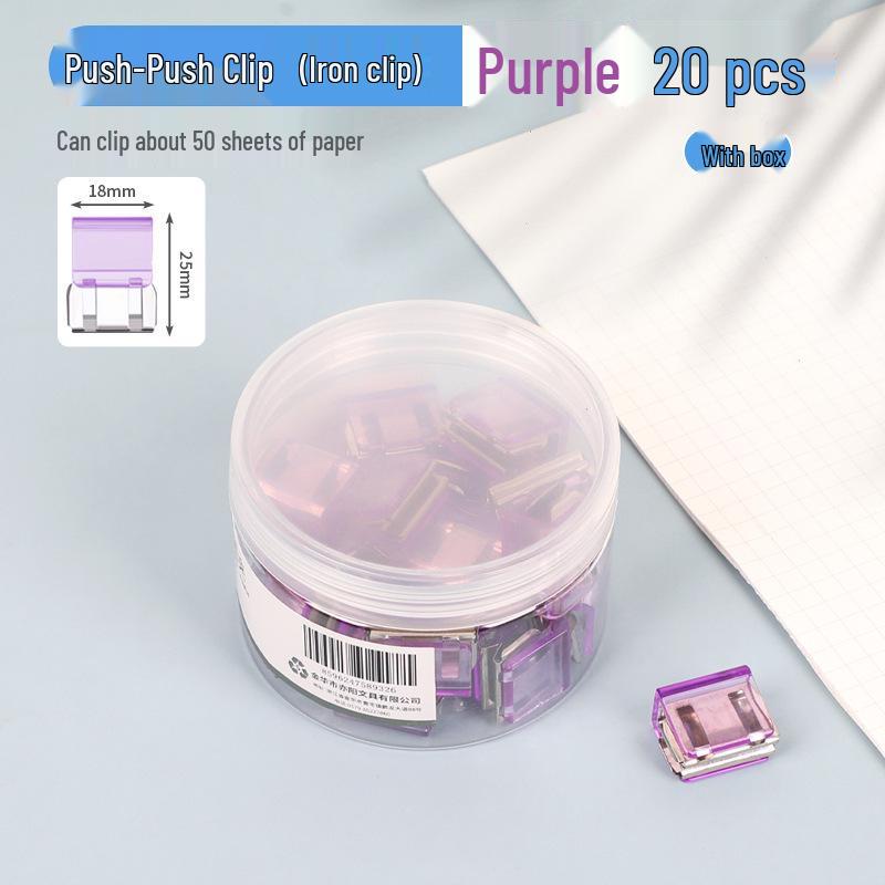 Przezroczyste wielofunkcyjne spinacze studenckie do plików testowych i książek