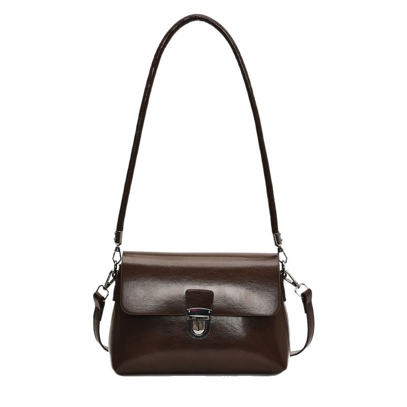 Premium Temperament Light Luxury Korean Version Briefcase New Versatile Commuting Simple Solid Color Shoulder Messenger Bag Women