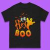 Flüstern in der Mondnacht Hey Boo Horror Gruselkostüm Halloween Boo Kleidung Herren T-Shirt Oberteil