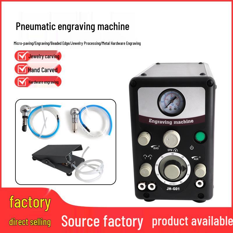 Pneumatic Jewelry Inlay and Engraving Machine for Gold, Silver, and Copper.
