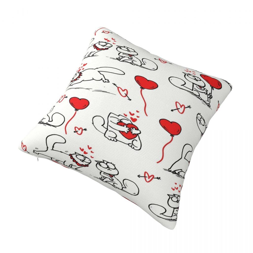Trendy Home Simons Cartoon Cat Catsdecor Pillowcase Merch Pillow Cover Zippered Multi Size