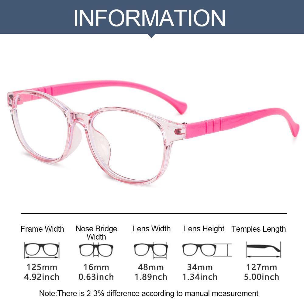 Girls Eye Protection Computer Ultra Light Frame Anti Blue Light Comfortable Eyeglasses Kids Glasses