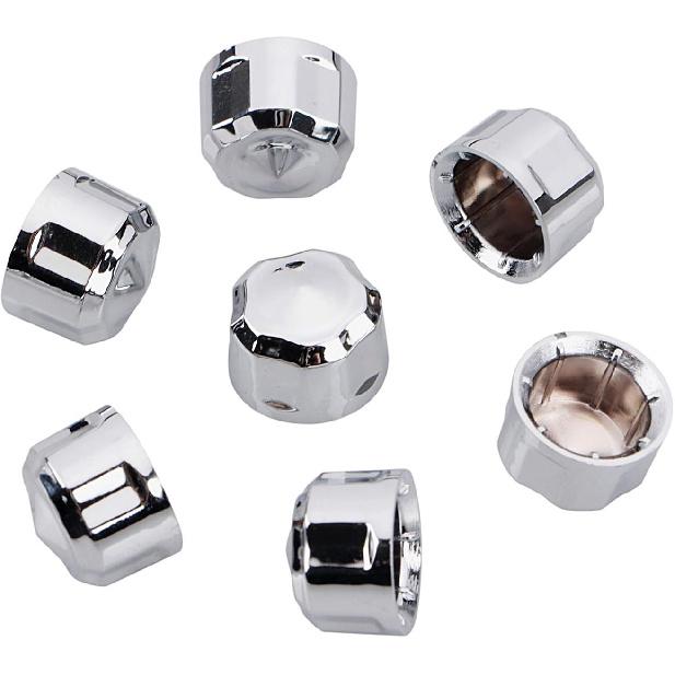 Chrome 55pcs Crown Engine Bolt Caps Kit for Harley Touring Electra Glides Road Glides Road Kings 1999-2016 & Softail 1999-2017