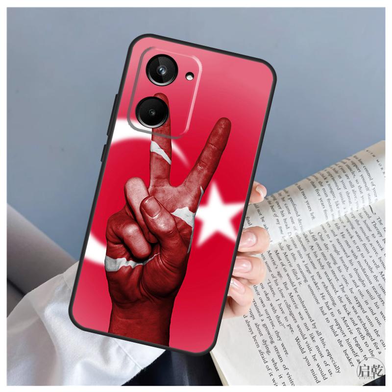 Turkey Turkish Flag For Realme C71 C55 C75 C67 C63 C51 C61 C53 C35 C65 11 12 13 14 15 Pro Plus GT6 GT7 Pro Case