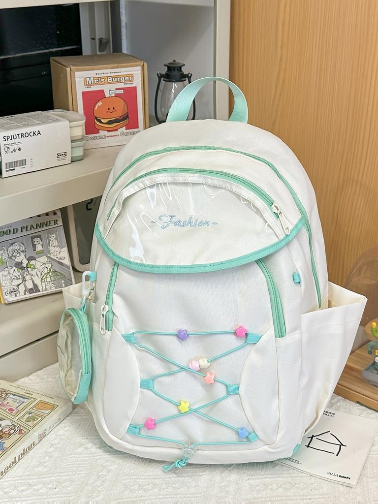 Schoolbag Mori Dopamine Drawstring Backpack School Bag Junior High School Student Travel Versatile Lightweight Large Capacity Backpack