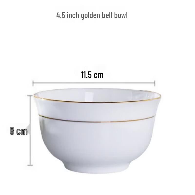 Minnai Jingdezhen Hand-painted Gold Rim Ceramic Tableware