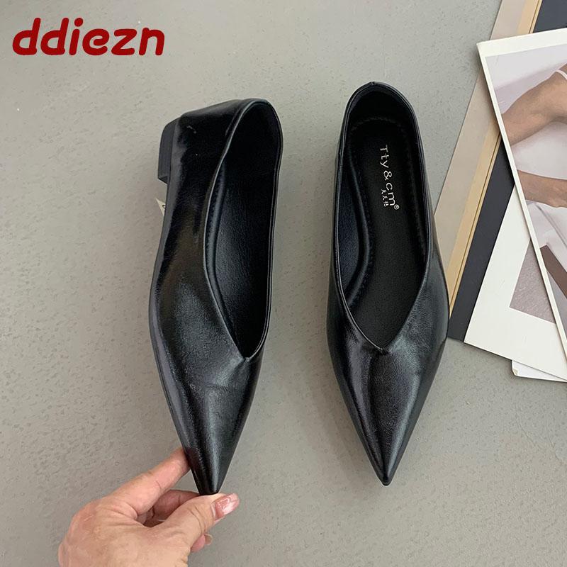 Fashion Fashion Shallow Women Flats With Shoes Casual Female Slides New In 2025 Spring Summer Pointed Toe Ladies Flats Slip On Shoes