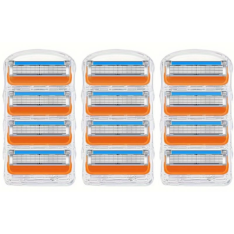 Rasoir manuel à cinq lames, lame de barbe vintage pour hommes, porte-lame de rasoir à 5/6 lames Peut être utilisé en circulation