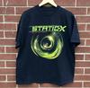 Static X Band Shadow Zone Heavy Cotton Black S-5XL Unisex Shirt
