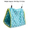 Bird Bed Foldable Portable Comfortable Flannel Triangular  ing Bird Hammock with Hooks for Parrots Hamsters
