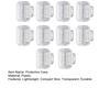 10Pcs Shrimp Umbrella Hooks Protective Cases Transparent Lightweight Compact Size Squid Jig Covers Hook Storage Cases