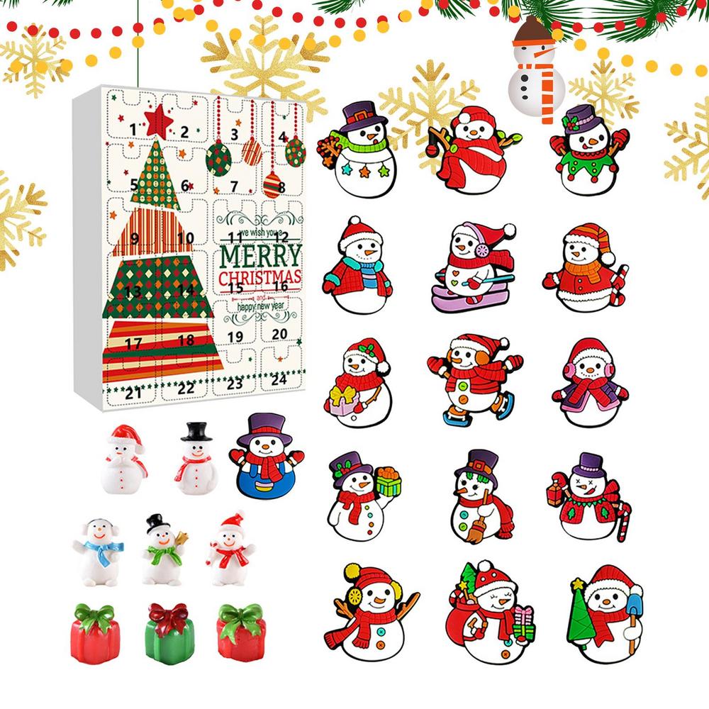 Christmas Countdown 24 Days Collectible Ornaments Christmas Holiday Countdown For Kids Children Girls Family Friends Party