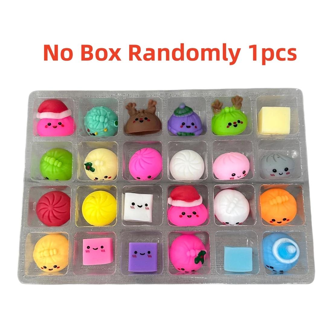 Nieuwe Kerst Squishies Adventskalender 24 Dagen Aftellen Adviento Navidad Dumpling Squishy Langzaam Rijzend Knijp Huisdecoratie Cadeau In stock