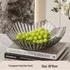 Nordic Style Crystal Fruit Bowl - Elegant Candy & Snack Display for Living Room Coffee Table