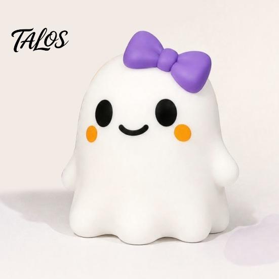 Holiday Party Props Halloween Bow Ghost Squeeze Toy, Stress Relief Cartoon Sensory Anxiety Toy Soft Stretchy Favors for Adults Kids Tactile