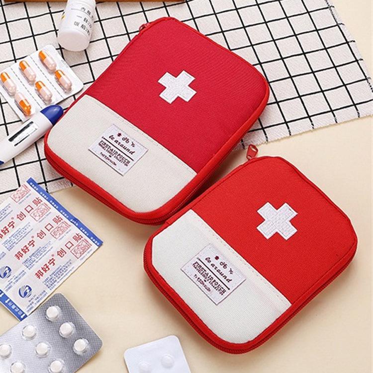 Portable First Aid & Medical Travel Kit - Compact Medicine Storage Bag for Home and Travel