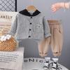 Boys' Striped Hooded Long-Sleeve Shirt - Stylish Kids Autumn & Spring Wear