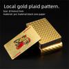 Goldfolien Poker PVC Spielkarten Wasserdicht Reißfest Verdickt Cool Gold Poker Karten Plastik Magische Karten Sammlerstücke