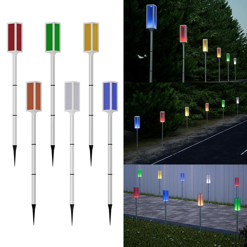 Warning Light Traffic Roadside Lights Led Flashing Signals Solar Lamps  Outdoor