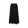 Langzi Artist Collaboration Pleated Textured A-line Midi Skirt