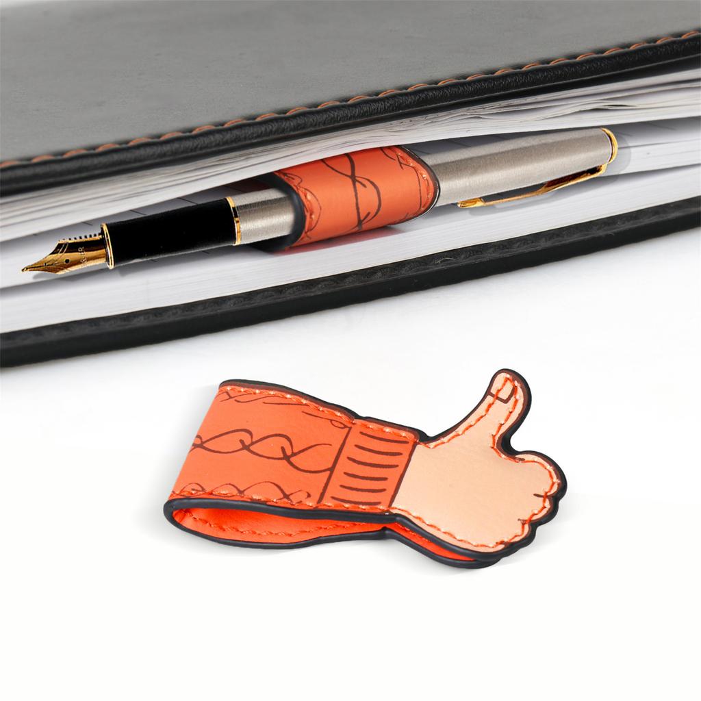 Magnetic Bookmarks Thumb Up Leather Magnetic Bookmarks Book Page Holder Clip For Book Lover Student Children Adult