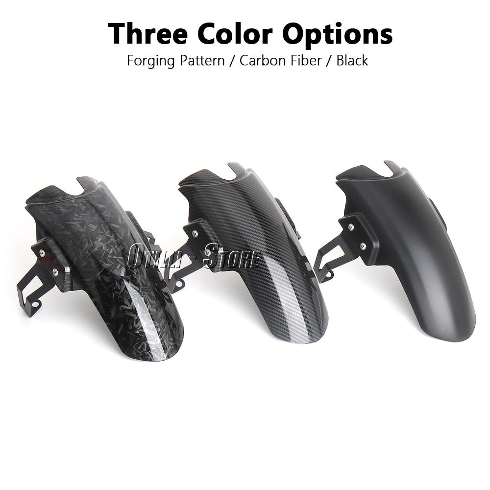 Motorcycle Accessories Front Fender Plastic Black Forging Pattern Carbon Fiber For Moto Guzzi V100 Mandello V100 MANDELLO 2022-
